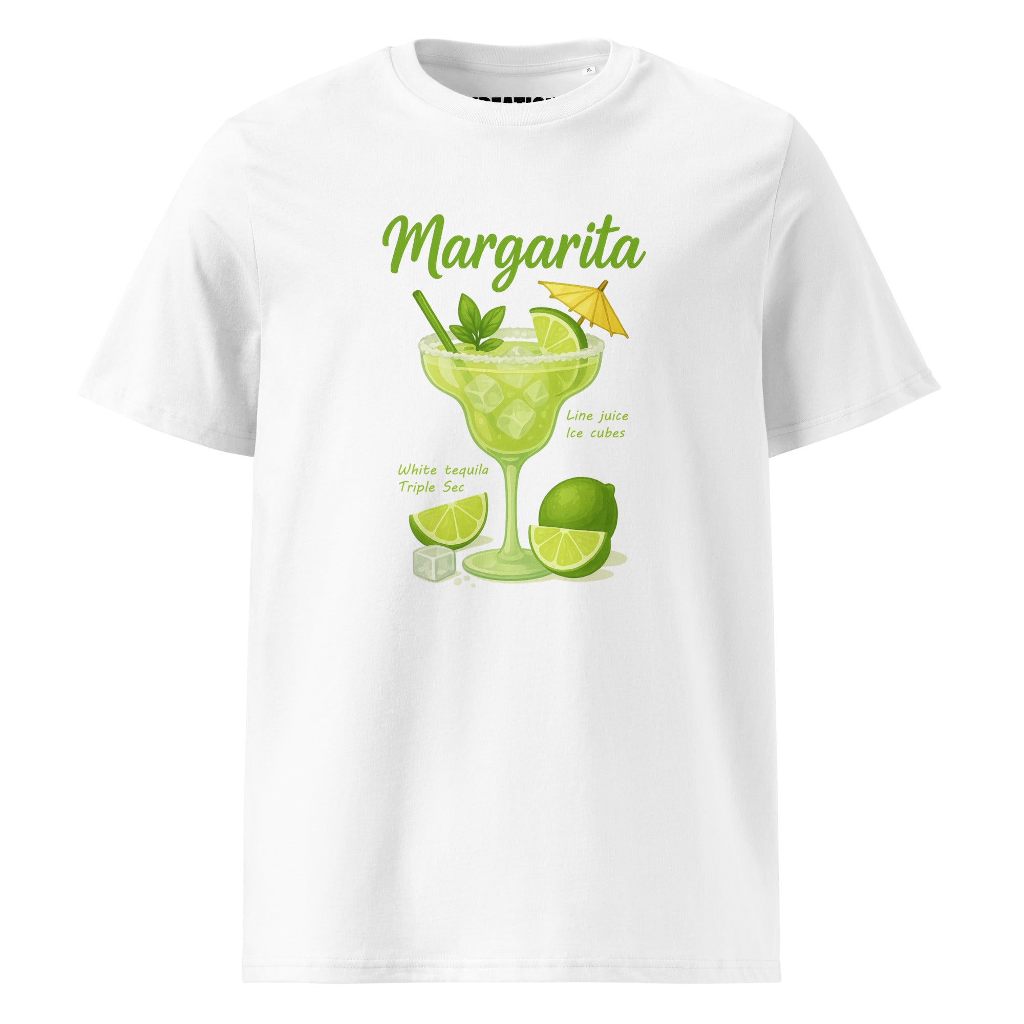 Margarita cocktail organic cotton t-shirt