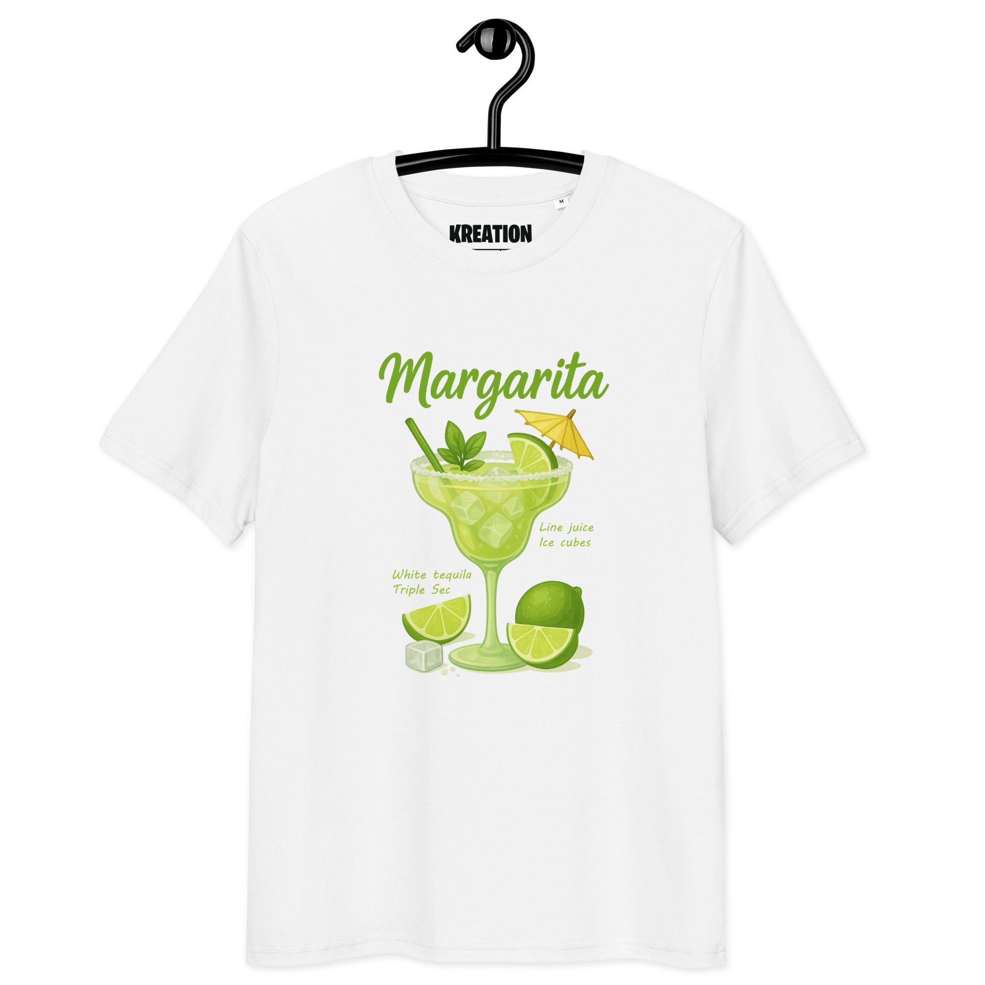 Margarita cocktail organic cotton t-shirt