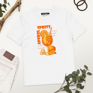 Aperol spritz cocktail organic cotton t-shirt