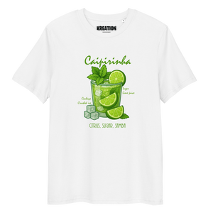 Caipirinha cocktail organic cotton t-shirt