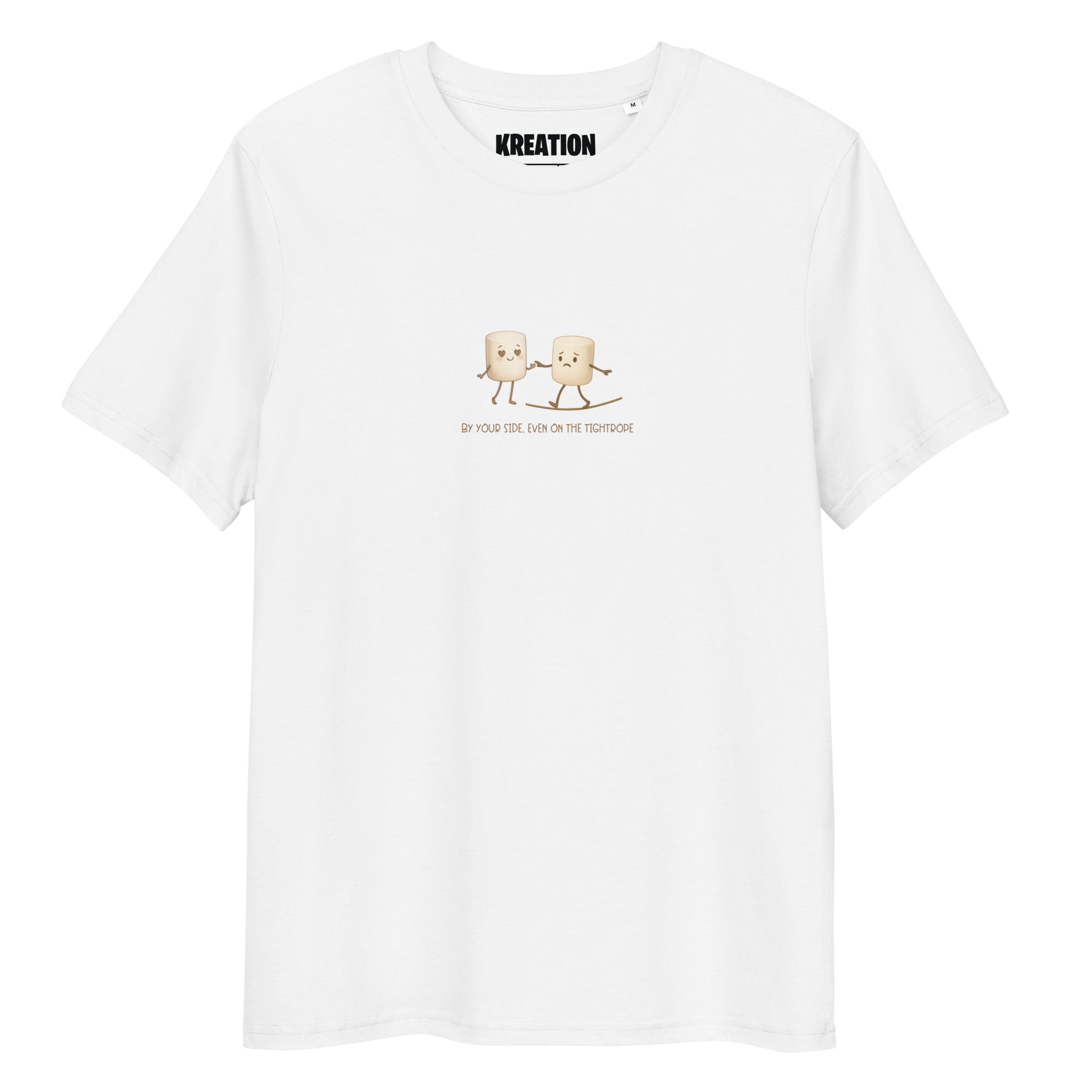 By your side even on the tightrope organic cotton t-shirt